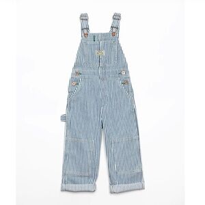 HEY GANG Kids' Railroad Stripe Overalls - Size 8/9